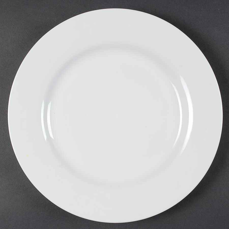 Royal White Dinner Plate by Ten Strawberry Street-1
