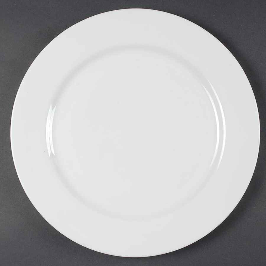 Royal White 12" Chop Plate (Round Platter) by Ten Strawberry Street-1