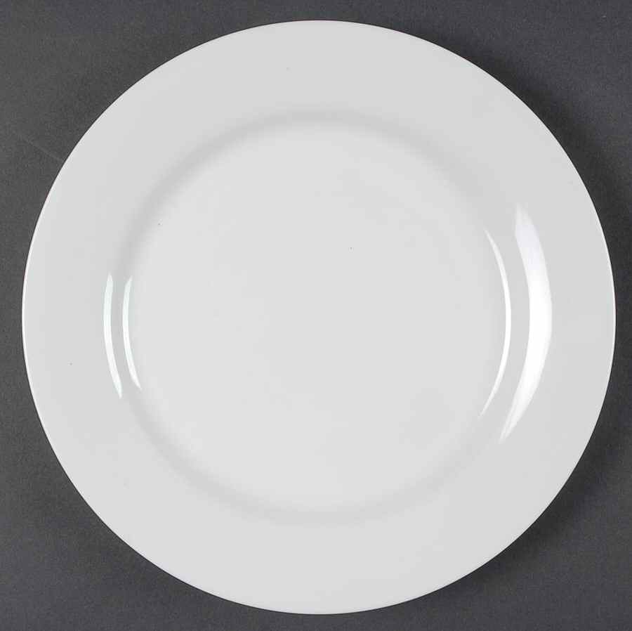 Royal White Luncheon Plate by Ten Strawberry Street-1