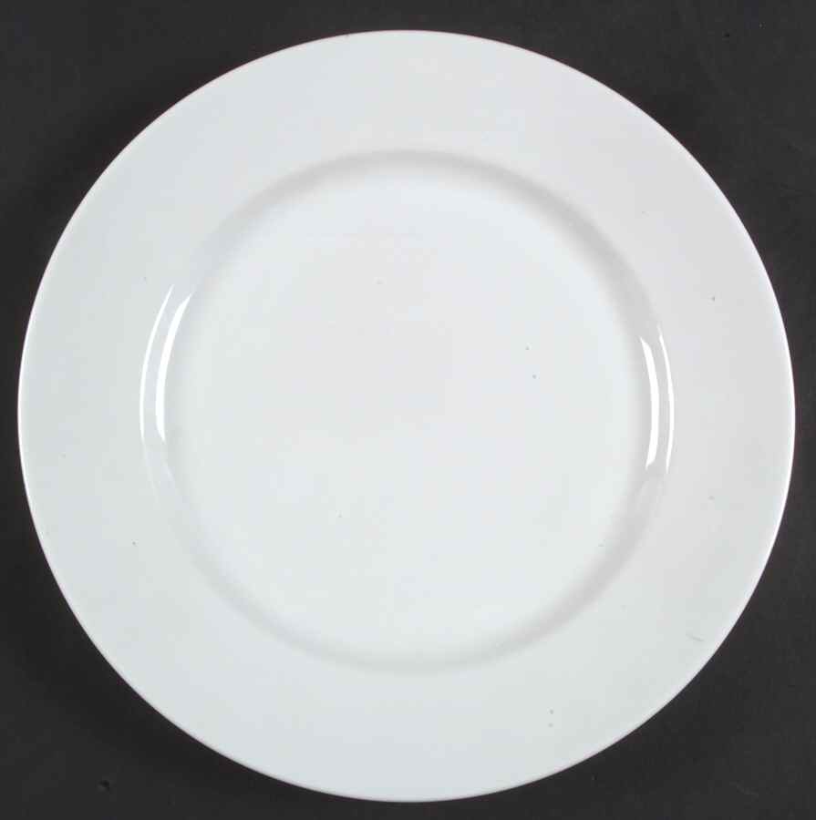 Royal White Dinner Plate by Ten Strawberry Street-1