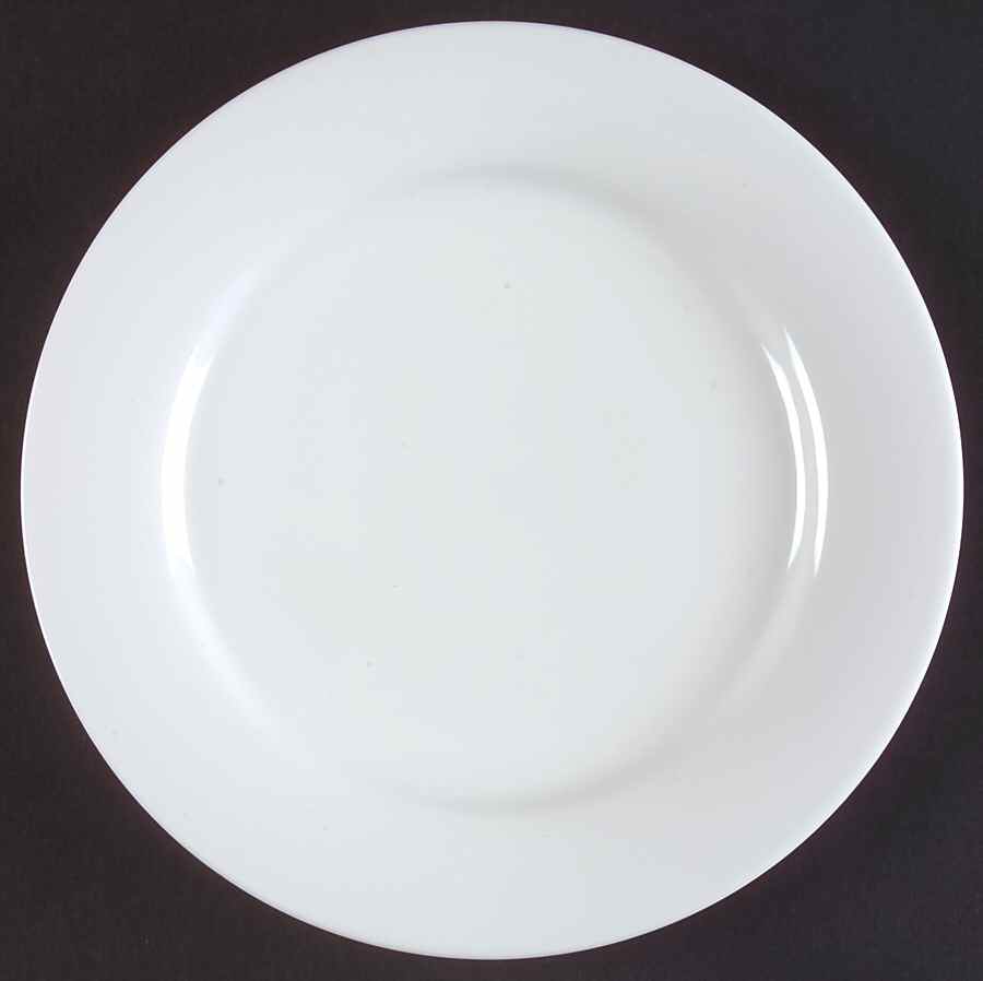 Royal White Luncheon Plate by Ten Strawberry Street-1