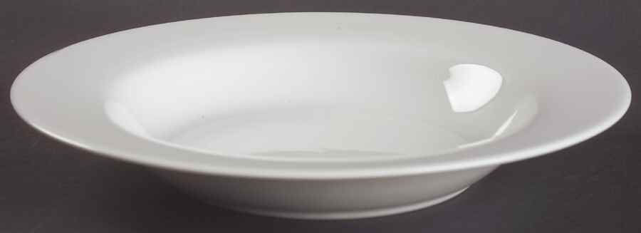 Royal White Large Rim Soup Bowl by Ten Strawberry Street-1
