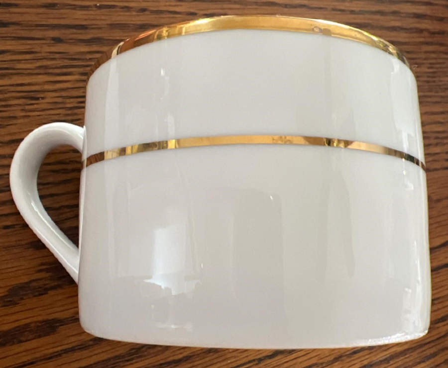 Double Gold Line Flat Cup by Ten Strawberry Street-1