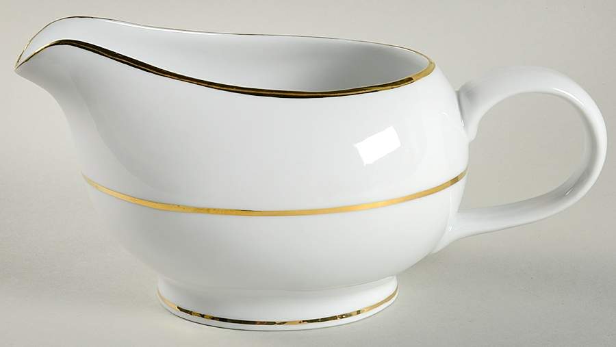 Double Gold Line Gravy Boat by Ten Strawberry Street-1