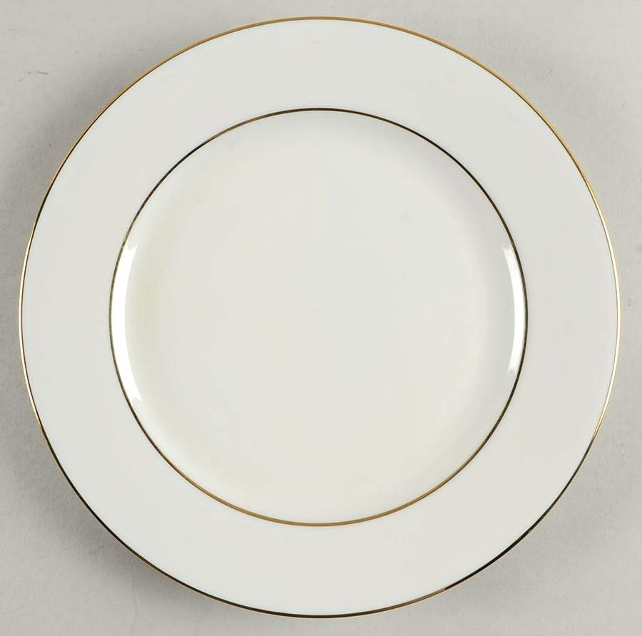 Double Gold Line Luncheon Plate by Ten Strawberry Street-1