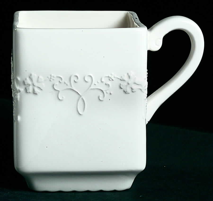 Lace White Mug by Tracy Porter-1