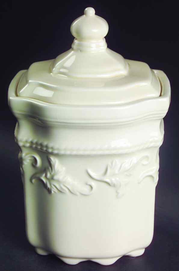 Millicent's Fancy Cream Small Canister & Lid by Tracy Porter-1