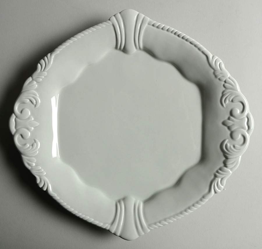Millicent's Fancy Gray Dinner Plate by Tracy Porter-1