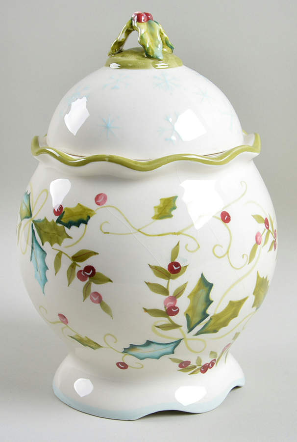 Sweet Tidings Cookie Jar & Lid by Tracy Porter-1