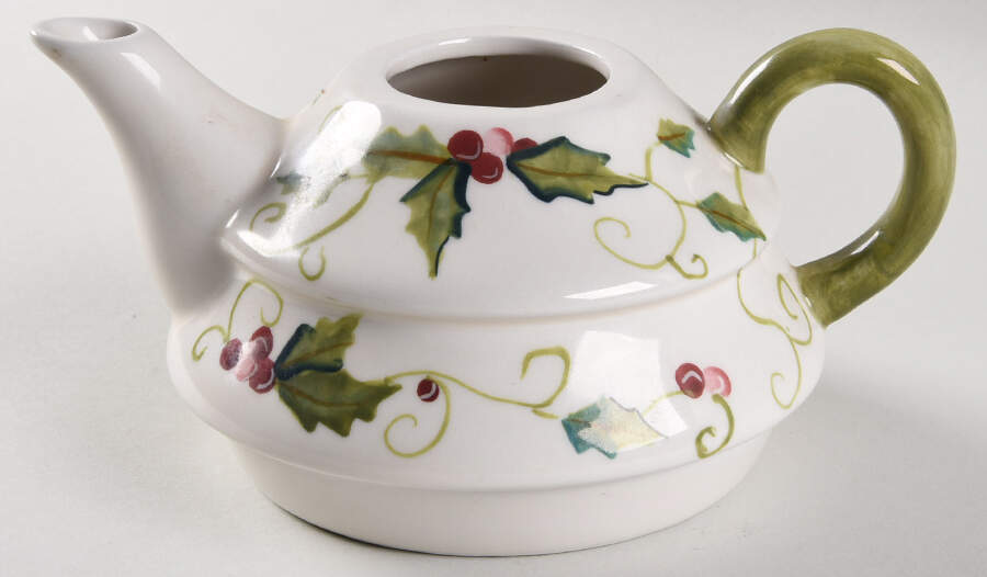Sweet Tidings Individual Teapot with Cup Teapot No Lid by Tracy Porter-1