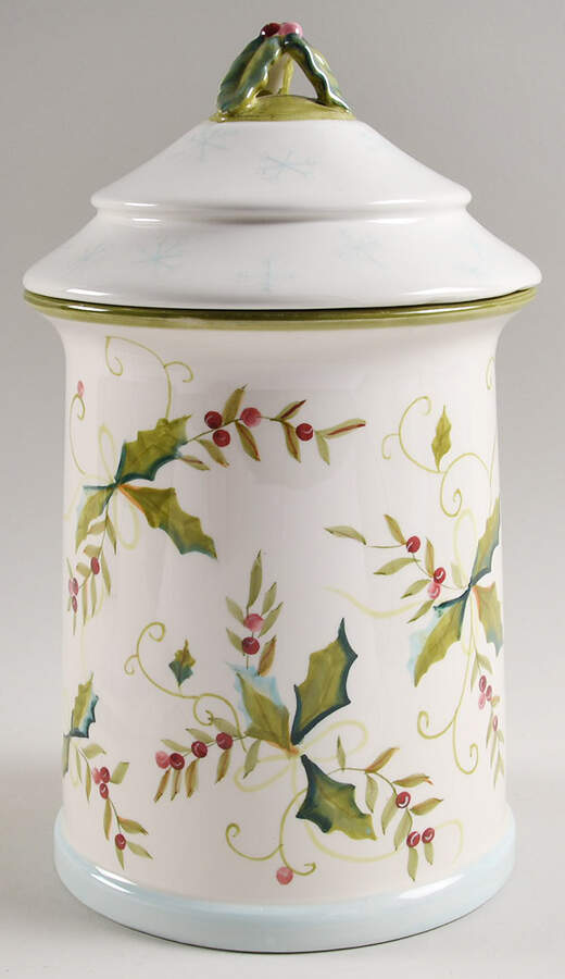 Sweet Tidings Large Canister & Lid by Tracy Porter-1