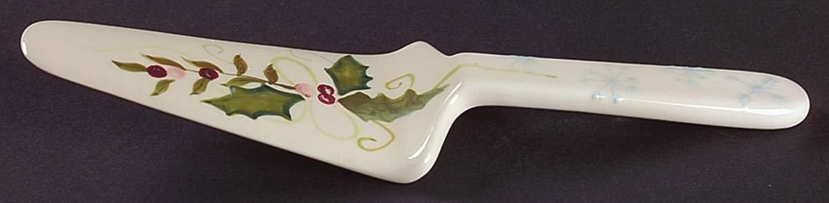 Sweet Tidings Solid Ceramic Pie/Cake Server by Tracy Porter-1