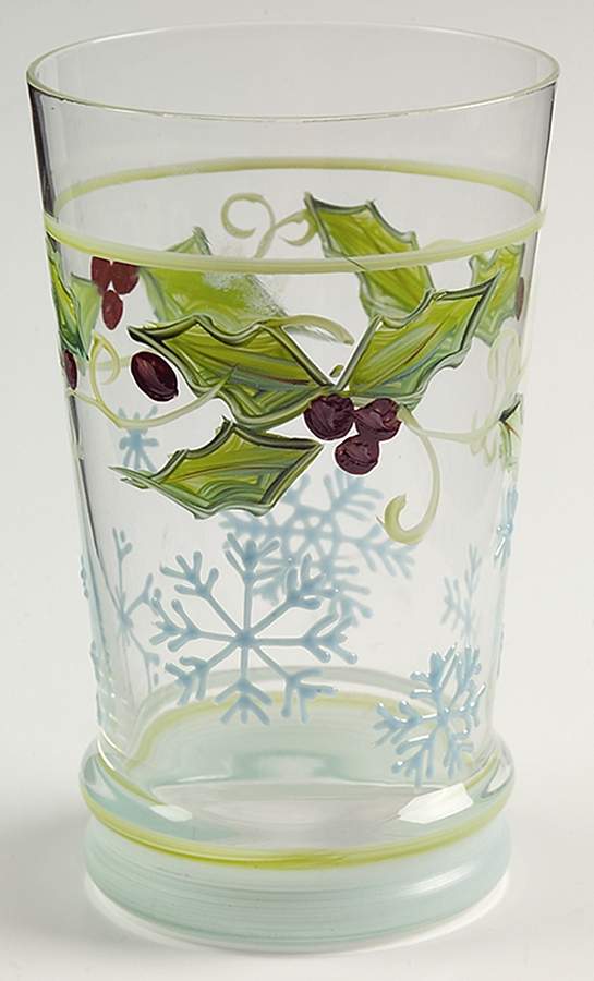 Sweet Tidings 12oz Handpainted Glassware Highball by Tracy Porter-1
