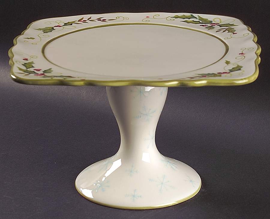 Sweet Tidings 11" Diameter Pedestal Cake Stand by Tracy Porter-1