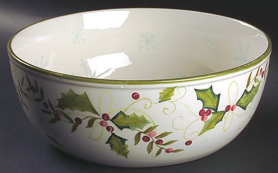 Sweet Tidings 12" Large Salad Serving Bowl by Tracy Porter-1
