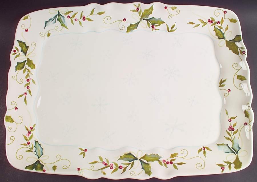 Sweet Tidings 21" Rectangular Serving Platter by Tracy Porter-1
