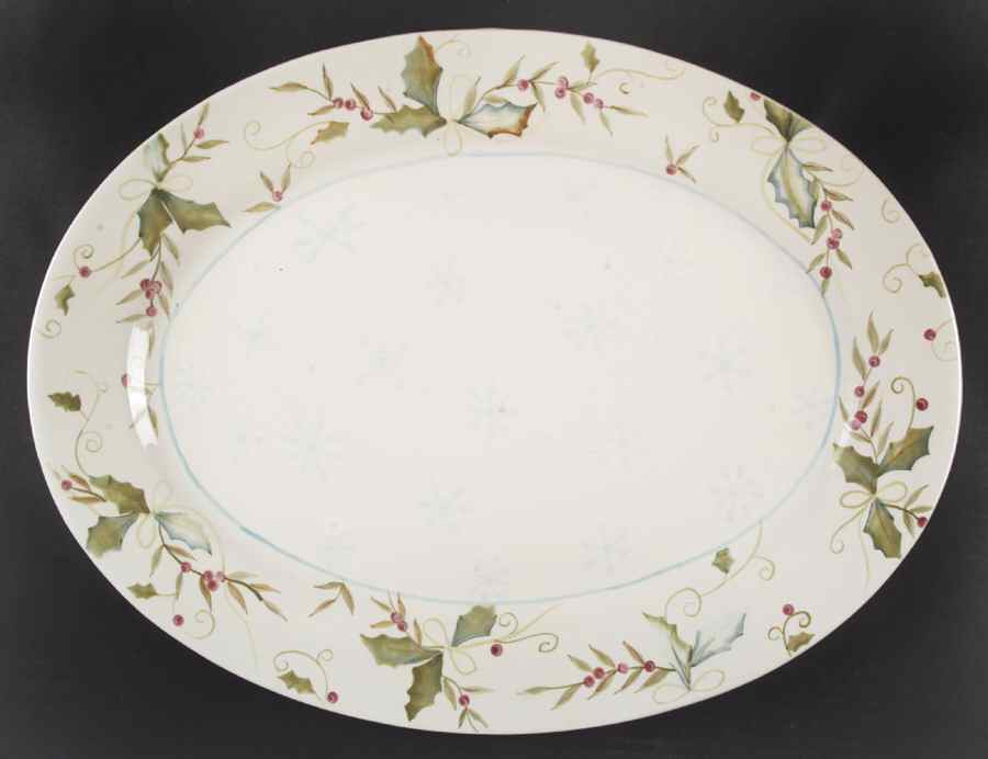 Sweet Tidings 19" Oval Serving Platter by Tracy Porter-1