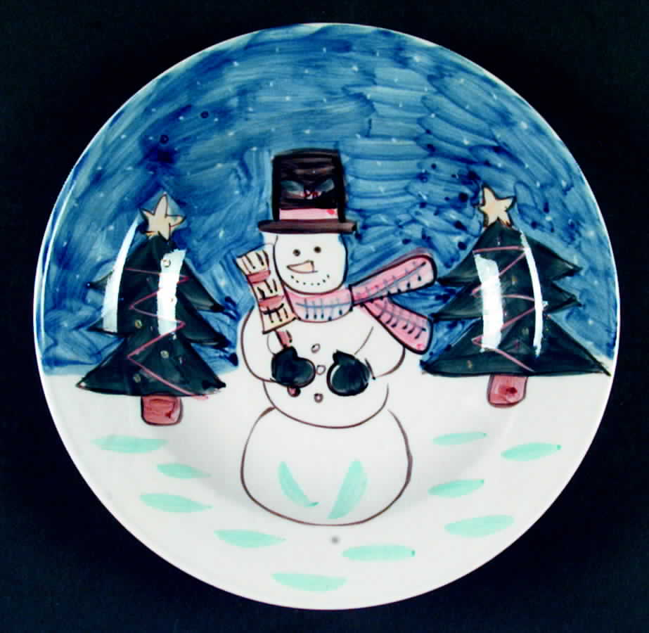 Holiday Season Large Rim Soup Bowl by Tabletops Unlimited-1