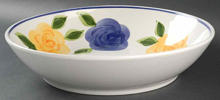 Flora Di Roma Rosa (Roses) 13" Pasta Serving Bowl by Tabletops Unlimited-1