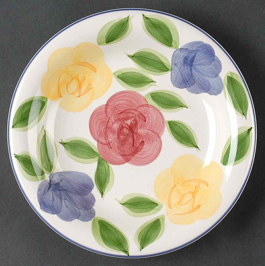 Flora Di Roma Rosa (Roses) Salad Plate by Tabletops Unlimited-1