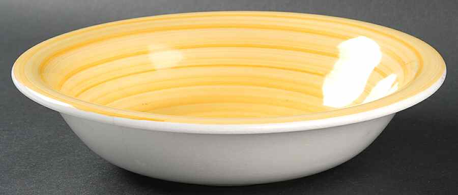 Flora Di Roma Giallo (Yellow) Coupe Soup Bowl by Tabletops Unlimited-1