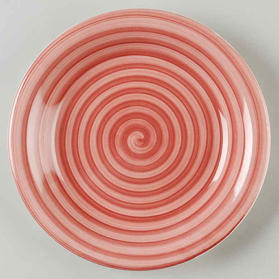 Flora Di Roma Rosso (Burgundy) Salad Plate by Tabletops Unlimited-1