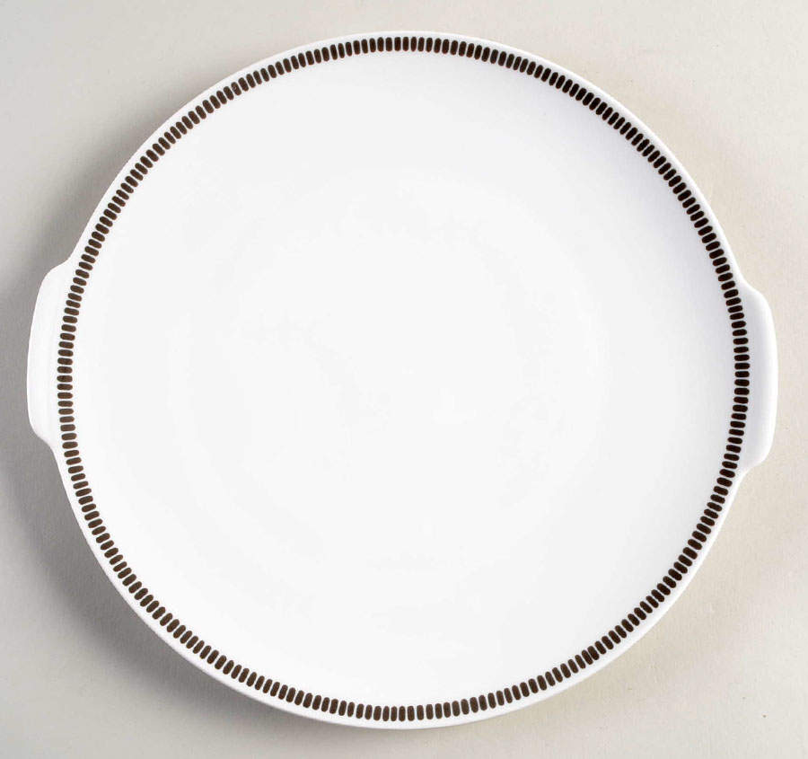 Onyx Grey Handled Cake Plate by Thomas-1