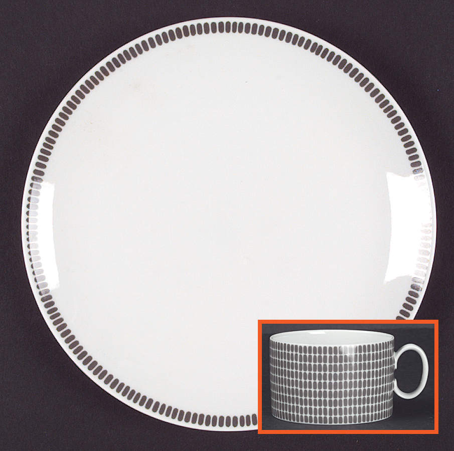Onyx Grey Dinner Plate by Thomas-1
