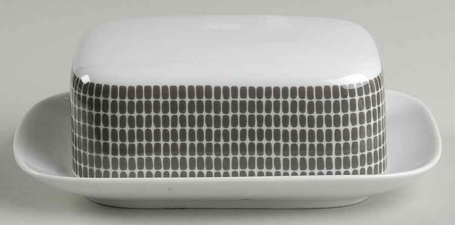 Onyx Grey Square Covered Butter by Thomas-1