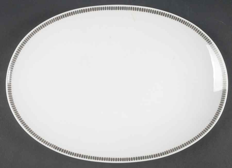 Onyx Grey 13" Oval Serving Platter by Thomas-1