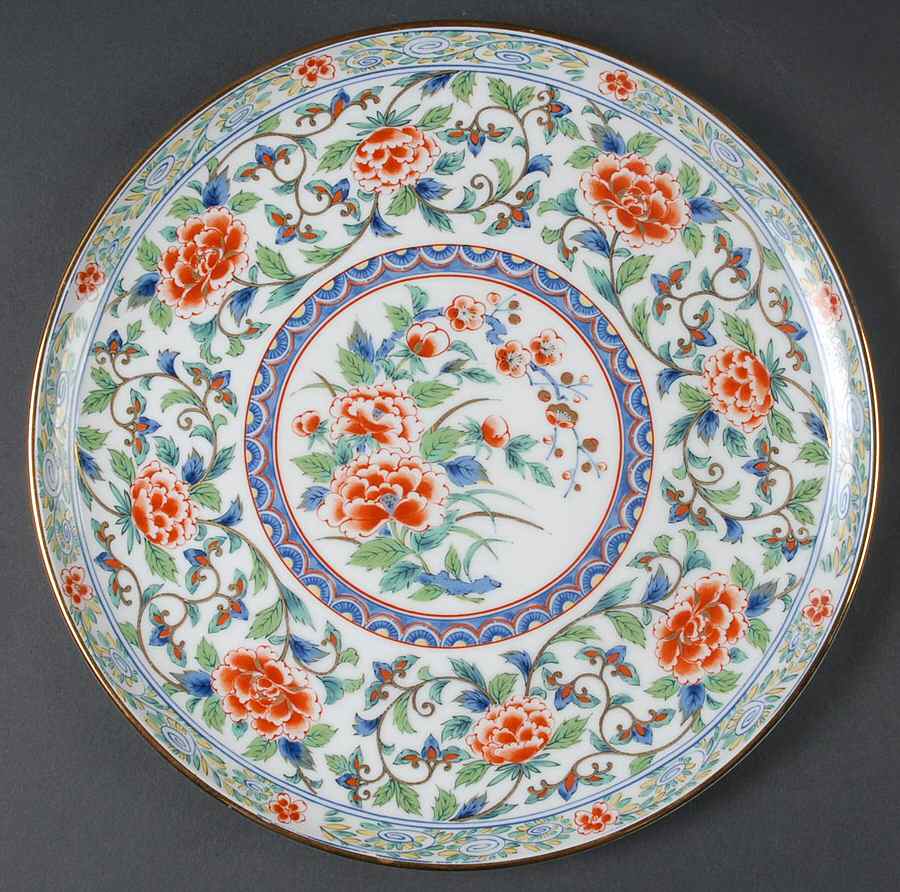 China Garden Cake Plate by Takahashi-1
