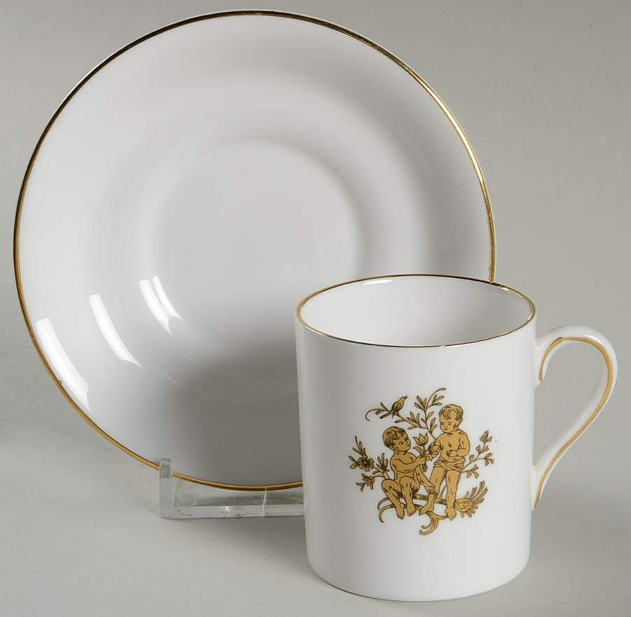 Zodiac Flat Demitasse Cup & Saucer Set by Tuscan - Royal Tuscan-1