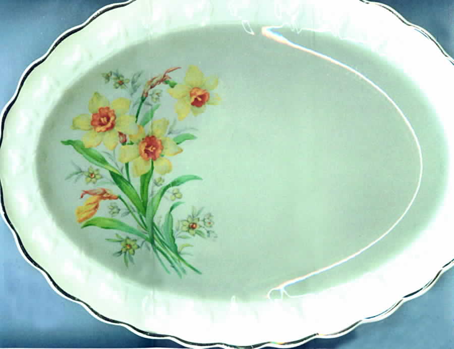 TST468 14" Oval Serving Platter by Taylor, Smith & Taylor (Ts&T)-1