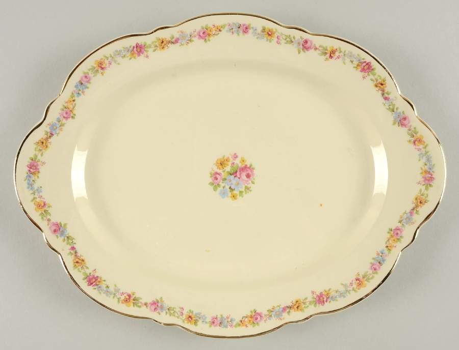2392 11" Oval Serving Platter by Taylor, Smith & Taylor (Ts&T)-1