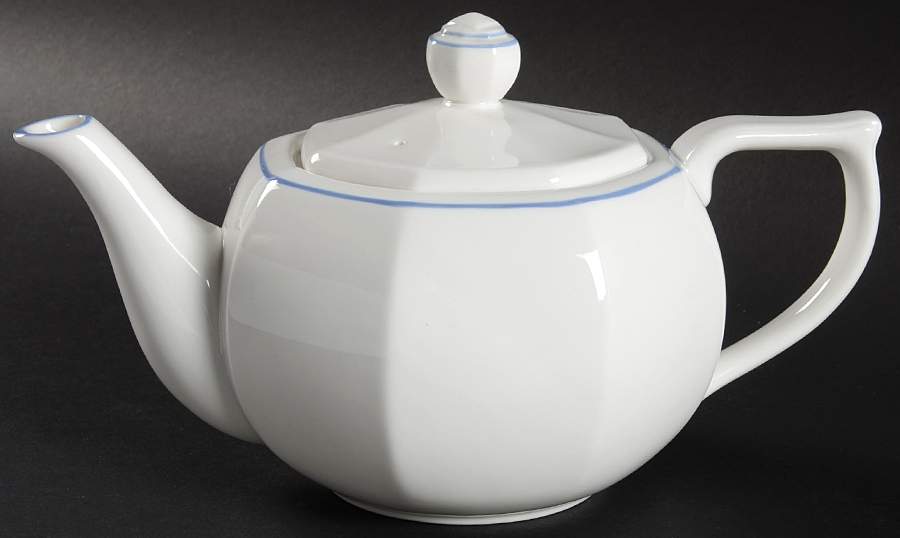 Classic Blue Teapot & Lid by Tiffany-1