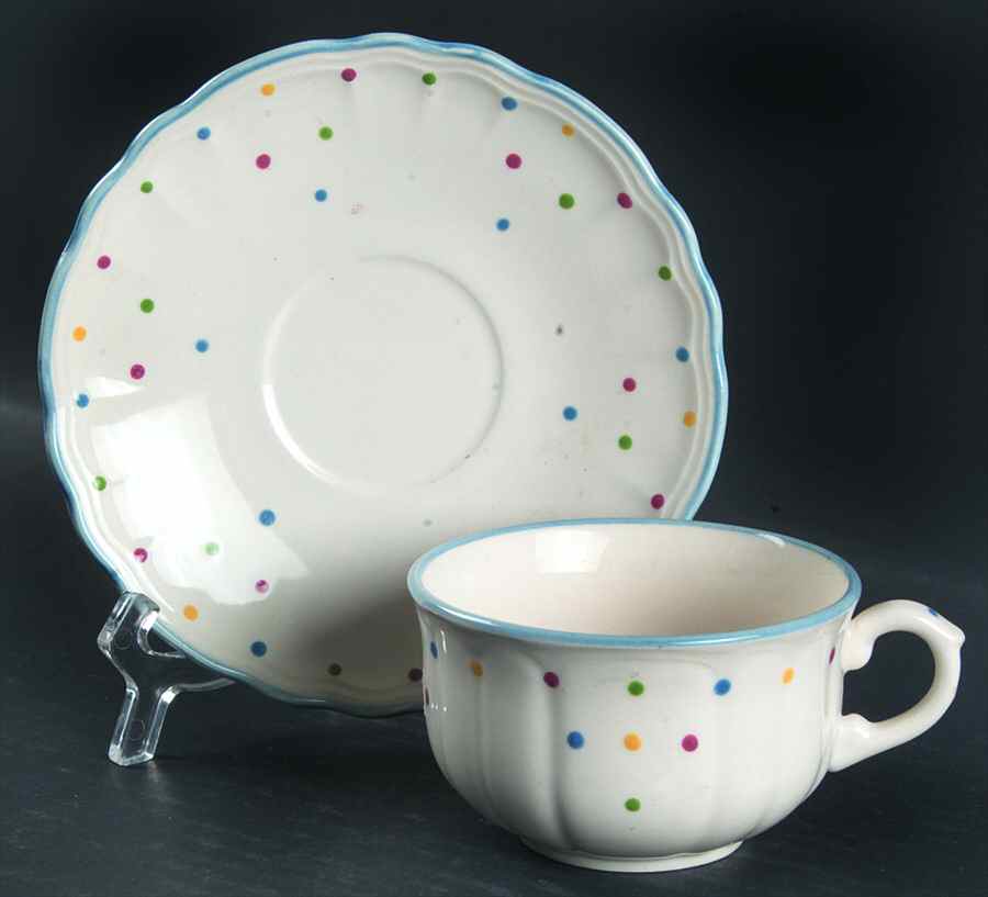 Carnivale Flat Cup & Saucer Set by Tiffany-1