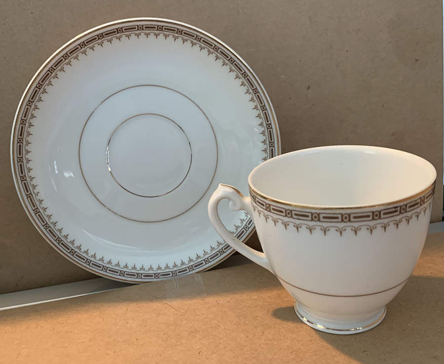 Athena Footed Cup & Saucer Set by Thun-1