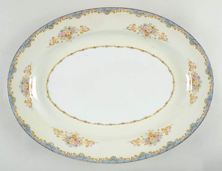 TUI12 16" Oval Serving Platter by Tuillerie (Japan)-1
