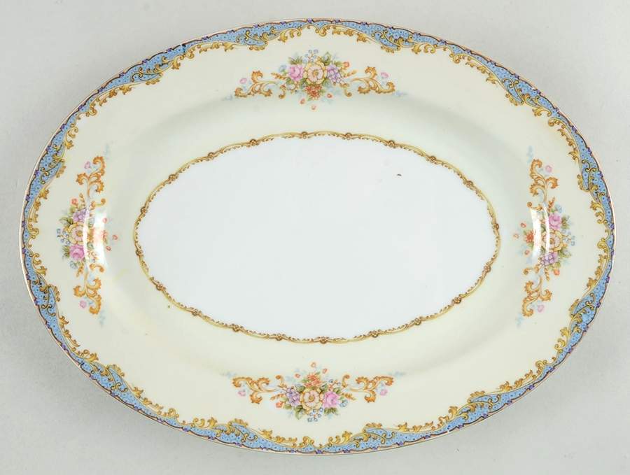 TUI12 12" Oval Serving Platter by Tuillerie (Japan)-1