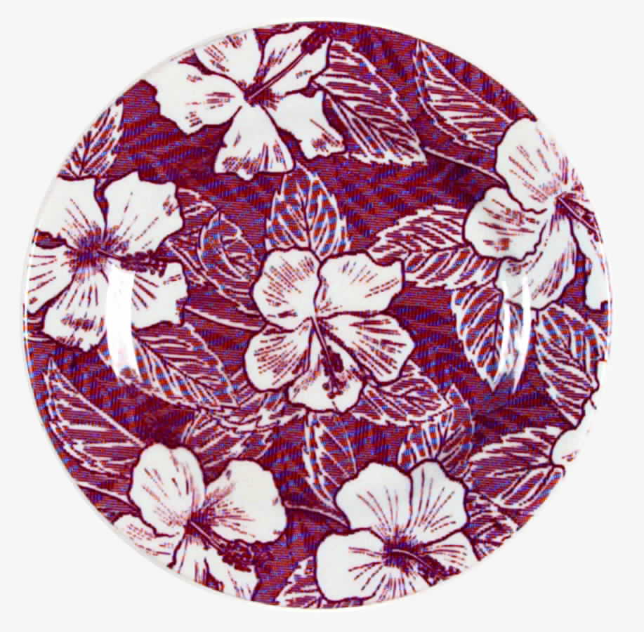 Hawaiian Brown Salad Plate by Tepco-1