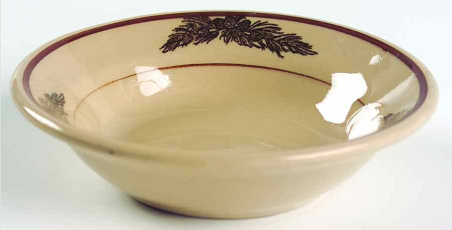 Pine Cone Brown (Tan Body) Fruit/Dessert (Sauce) Bowl by Tepco-1