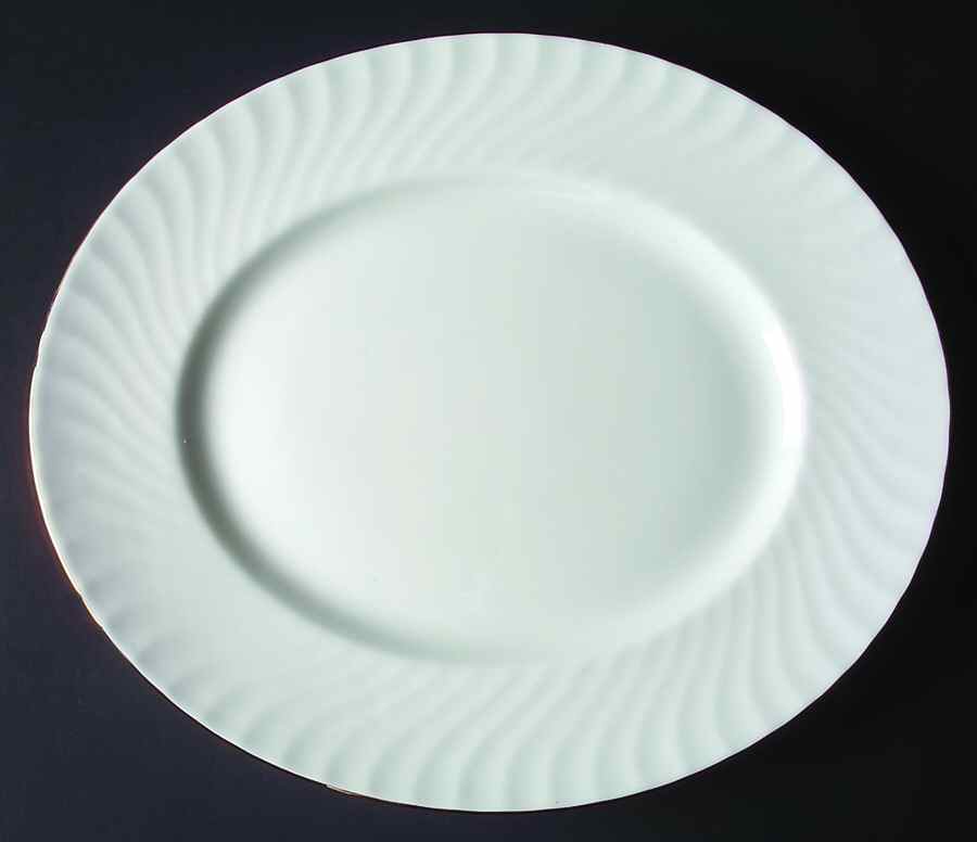 Cascade Gold 15" Oval Serving Platter by Royal Limoges-1