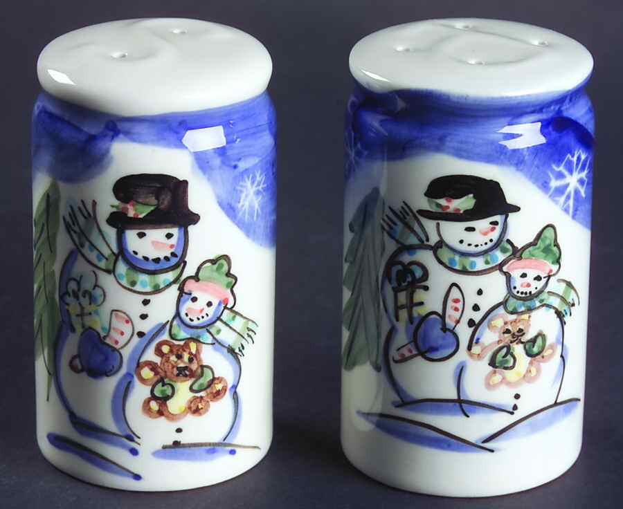 Winterland Christmas Salt & Pepper Set by Tabletops Unlimited-1