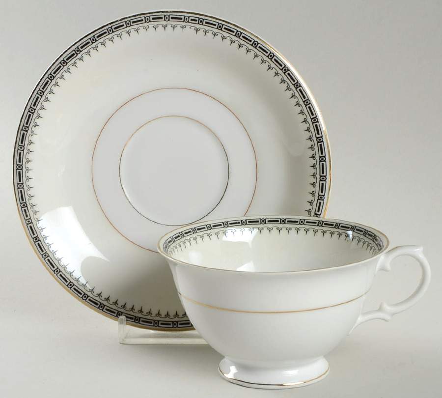 Empire Footed Cup & Saucer Set by Thun-1