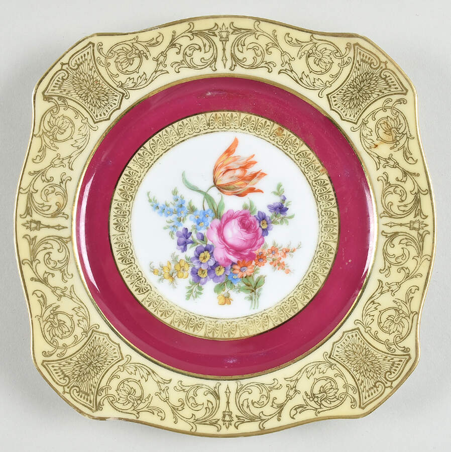 TIR268 Square Salad Plate by Tirschenreuth-1