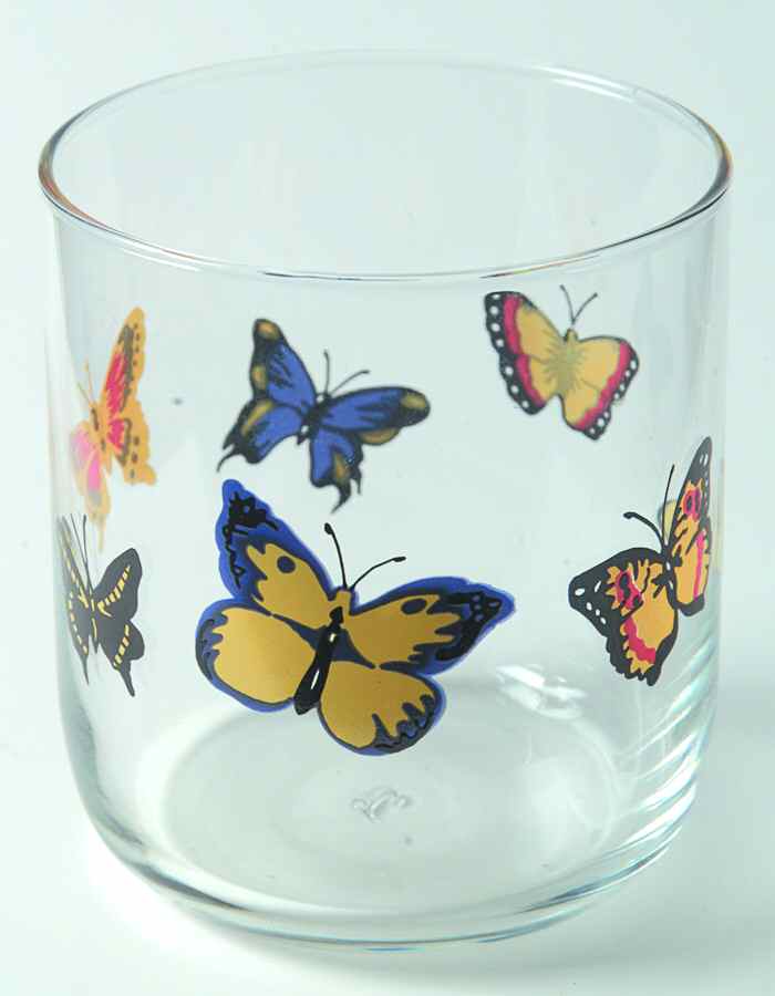 Butterflies 8 Oz Glassware Old Fashioned by Tabletops Unlimited-1