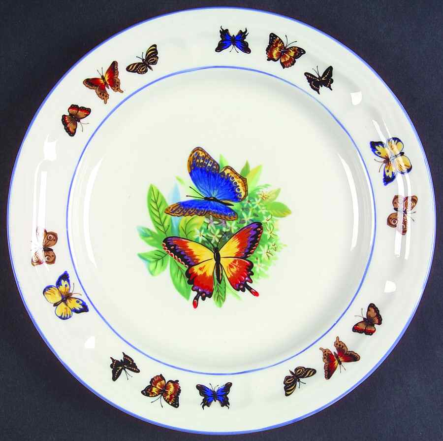 Butterflies Salad Plate by Tabletops Unlimited-1