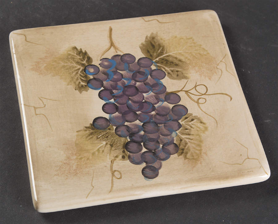 Cabernet (Semi Scallop, Rippled) Tea Tile by Tabletops Unlimited-1