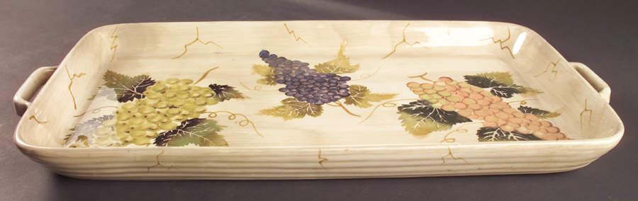 Cabernet (Semi Scallop, Rippled) 20" Rectangular Tray by Tabletops Unlimited-1