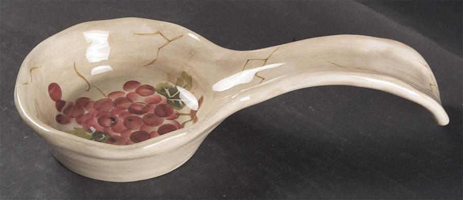 Cabernet (Semi Scallop, Rippled) Spoon Rest/Holder (Holds 1 Spoon) by Tabletops Unlimited-1
